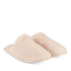 Chaussons ROSE Femme Motif Uni A Enfiler