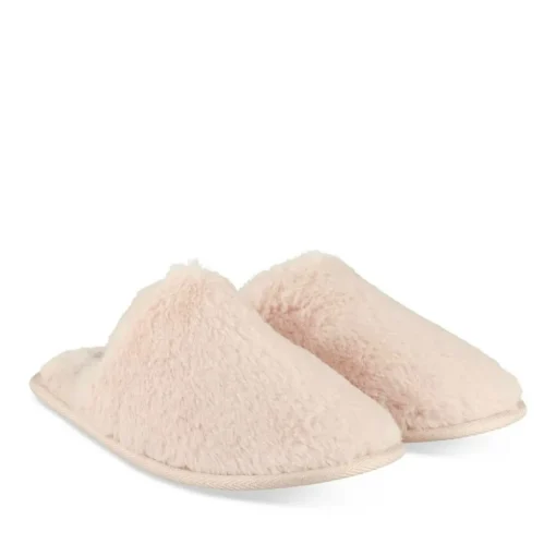 Chaussons ROSE Femme Motif Uni A Enfiler