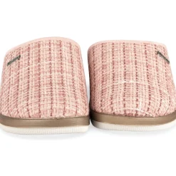 Chaussons ROSE Femme Motif Uni A Enfiler
