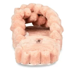 Chaussons ROSE Femme Motif Fausse Fourrure