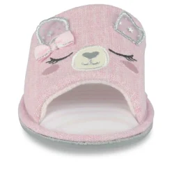 Chaussons ROSE Femme Motif Animal A Enfiler