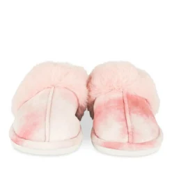 Chaussons ROSE Femme Motif Uni A Enfiler