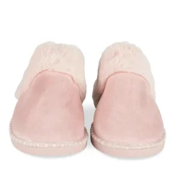 Chaussons ROSE Femme Motif Uni A Enfiler