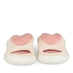 Chaussons ROSE Femme Motif Uni A Enfiler