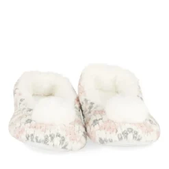 Chaussons ROSE Femme Motif Uni A Enfiler