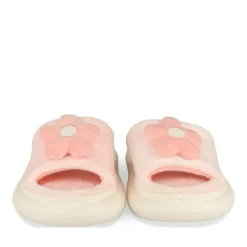 Chaussons ROSE Femme Motif Uni A Enfiler