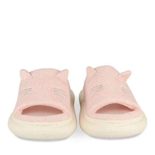 Chaussons ROSE Femme Motif Uni A Enfiler