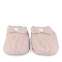Chaussons ROSE Femme Motif Uni A Enfiler