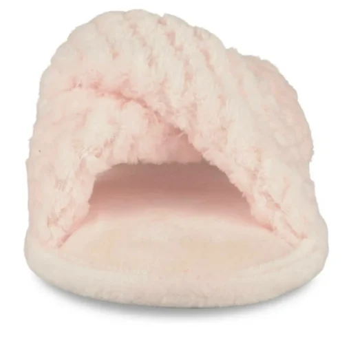 Chaussons ROSE Femme Motif Uni A Enfiler