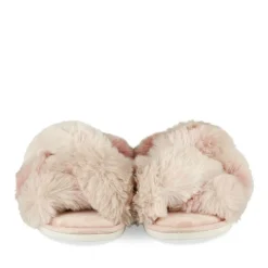 Chaussons ROSE Femme Motif Uni A Enfiler