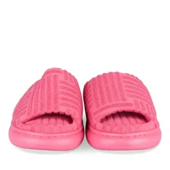 Chaussons ROSE Femme Motif Uni A Enfiler