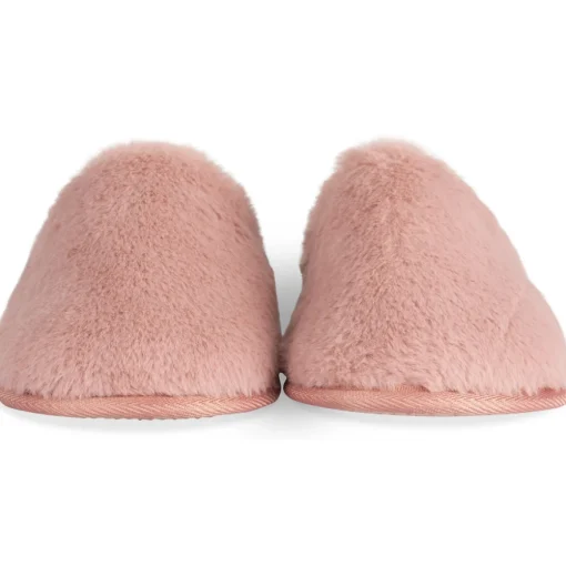 Chaussons ROSE Femme Motif Uni A Enfiler