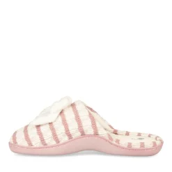 Chaussons ROSE Femme Motif Rayures