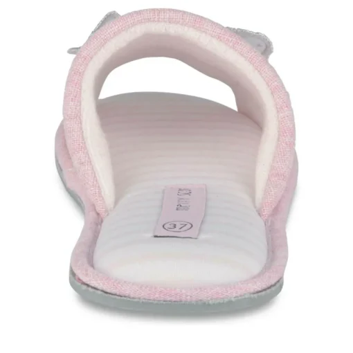 Chaussons ROSE Femme Motif Animal A Enfiler