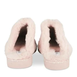 Chaussons ROSE Femme Motif Uni A Enfiler