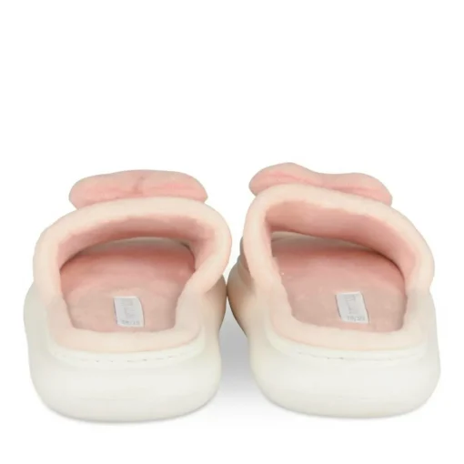Chaussons ROSE Femme Motif Uni A Enfiler