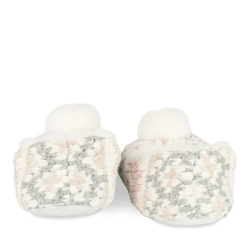 Chaussons ROSE Femme Motif Uni A Enfiler