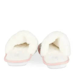 Chaussons ROSE Femme Motif Uni A Enfiler