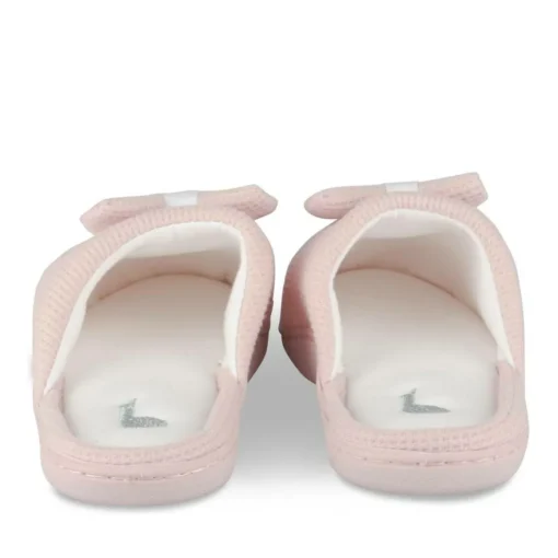 Chaussons ROSE Femme Motif Uni A Enfiler