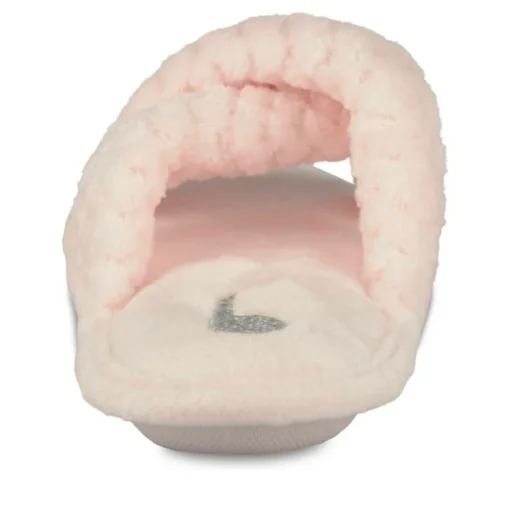 Chaussons ROSE Femme Motif Uni A Enfiler