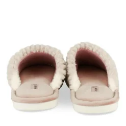 Chaussons ROSE Femme Motif Uni A Enfiler