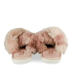 Chaussons ROSE Femme Motif Uni A Enfiler