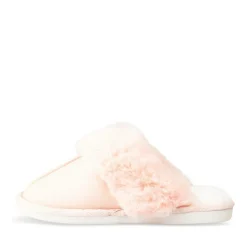 Chaussons ROSE Femme Motif Uni A Enfiler