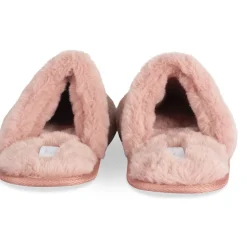 Chaussons ROSE Femme Motif Uni A Enfiler