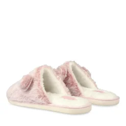 Chaussons ROSE Femme Motif Animal A Enfiler