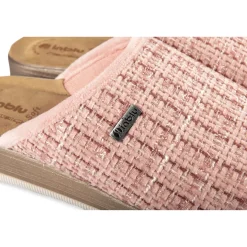 Chaussons ROSE Femme Motif Uni A Enfiler