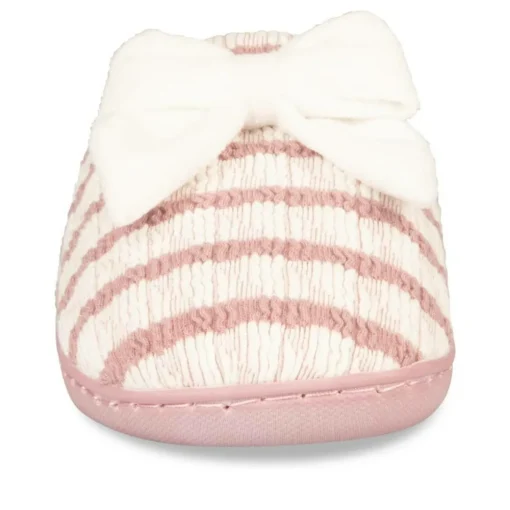 Chaussons ROSE Femme Motif Rayures