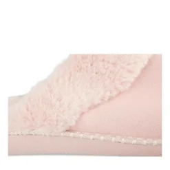 Chaussons ROSE Femme Motif Uni A Enfiler