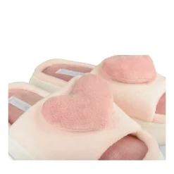 Chaussons ROSE Femme Motif Uni A Enfiler