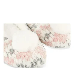 Chaussons ROSE Femme Motif Uni A Enfiler