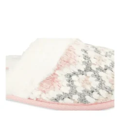 Chaussons ROSE Femme Motif Uni A Enfiler
