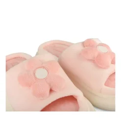 Chaussons ROSE Femme Motif Uni A Enfiler