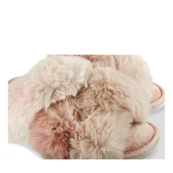Chaussons ROSE Femme Motif Uni A Enfiler