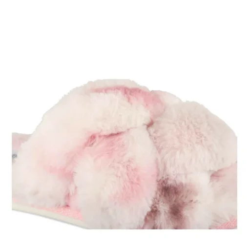 Chaussons ROSE Femme Motif Uni A Enfiler