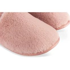 Chaussons ROSE Femme Motif Uni A Enfiler