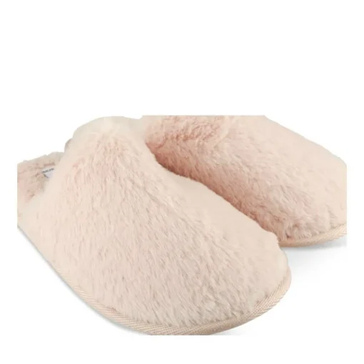 Chaussons ROSE Femme Motif Uni A Enfiler