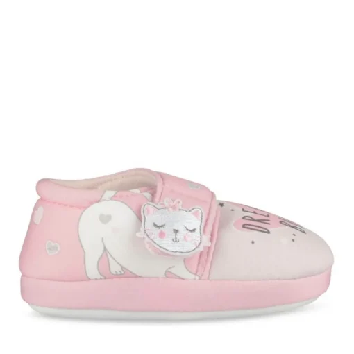 Chaussons ROSE Fille Motif Animal Scratch