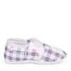 Chaussons ROSE Fille Motif Carreaux Elastique