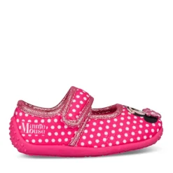 Chaussons ROSE Fille Motif A Pois Scratch