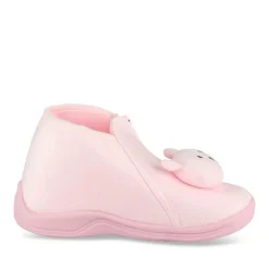 Chaussons ROSE Fille Motif Animal Fermeture éclair