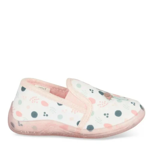 Chaussons ROSE Fille Motif Multicolore A Enfiler