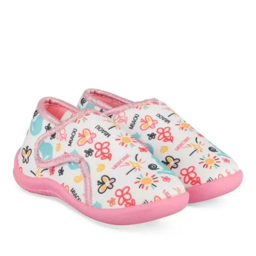 Chaussons ROSE Fille Motif Animal Scratch