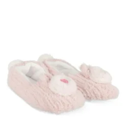 Chaussons ROSE Fille Motif Uni A Enfiler
