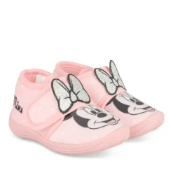 Chaussons ROSE Fille Motif A Pois Scratch