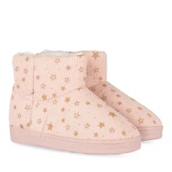 Chaussons ROSE Fille Motif Etoiles A Enfiler