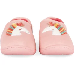 Chaussons ROSE Fille Motif Uni A Enfiler